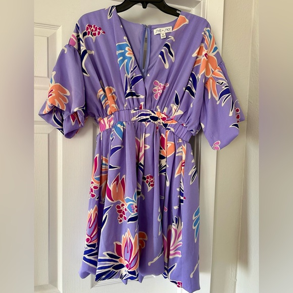 She + Sky Lavender Floral Dress (Women’s M) Looks Brand New! - Picture 6 of 6